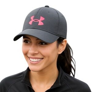 Under Armour Renegade Grey and Pink Baseball Hat